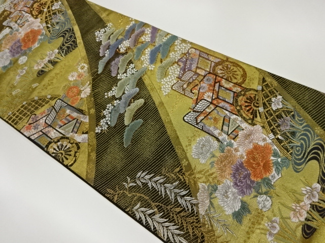 JAPANESE FUKURO OBI / WOVEN CARRIAGE